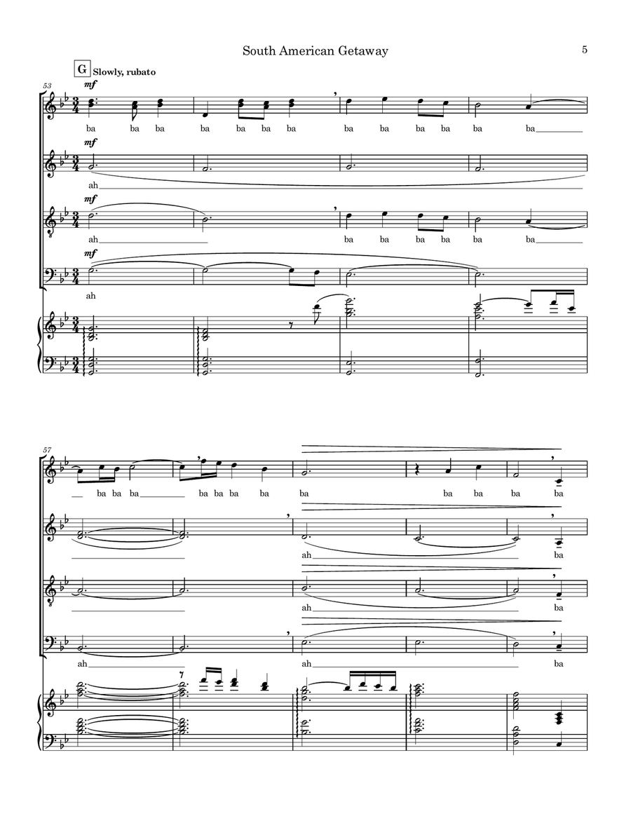 South American Getaway Divisi scores gallery preview page 5