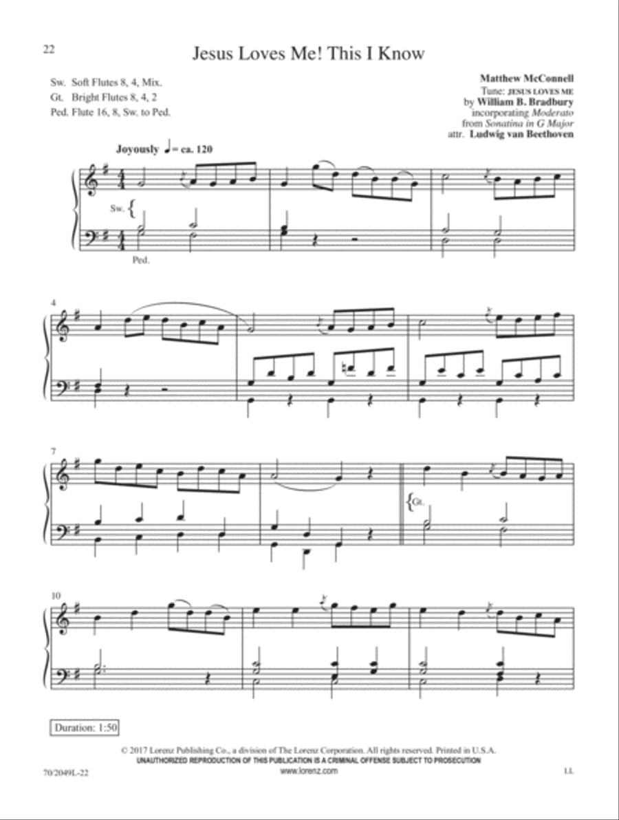 Classical Hymns for Organ Organ Solo scores gallery preview page 9