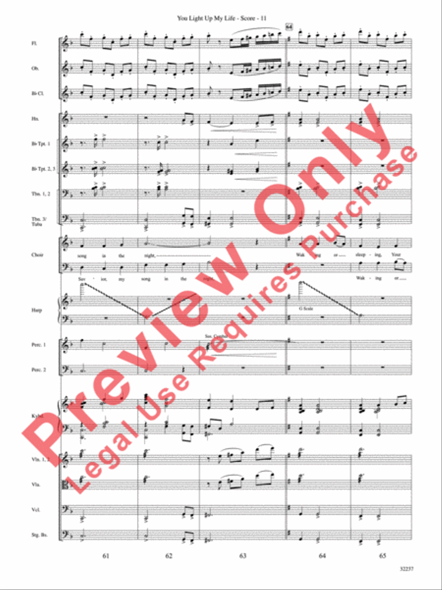 You Light Up My Life Choir scores gallery preview page 12