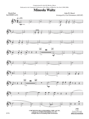 Mineola Waltz: (wp) 2nd Horn in E-flat