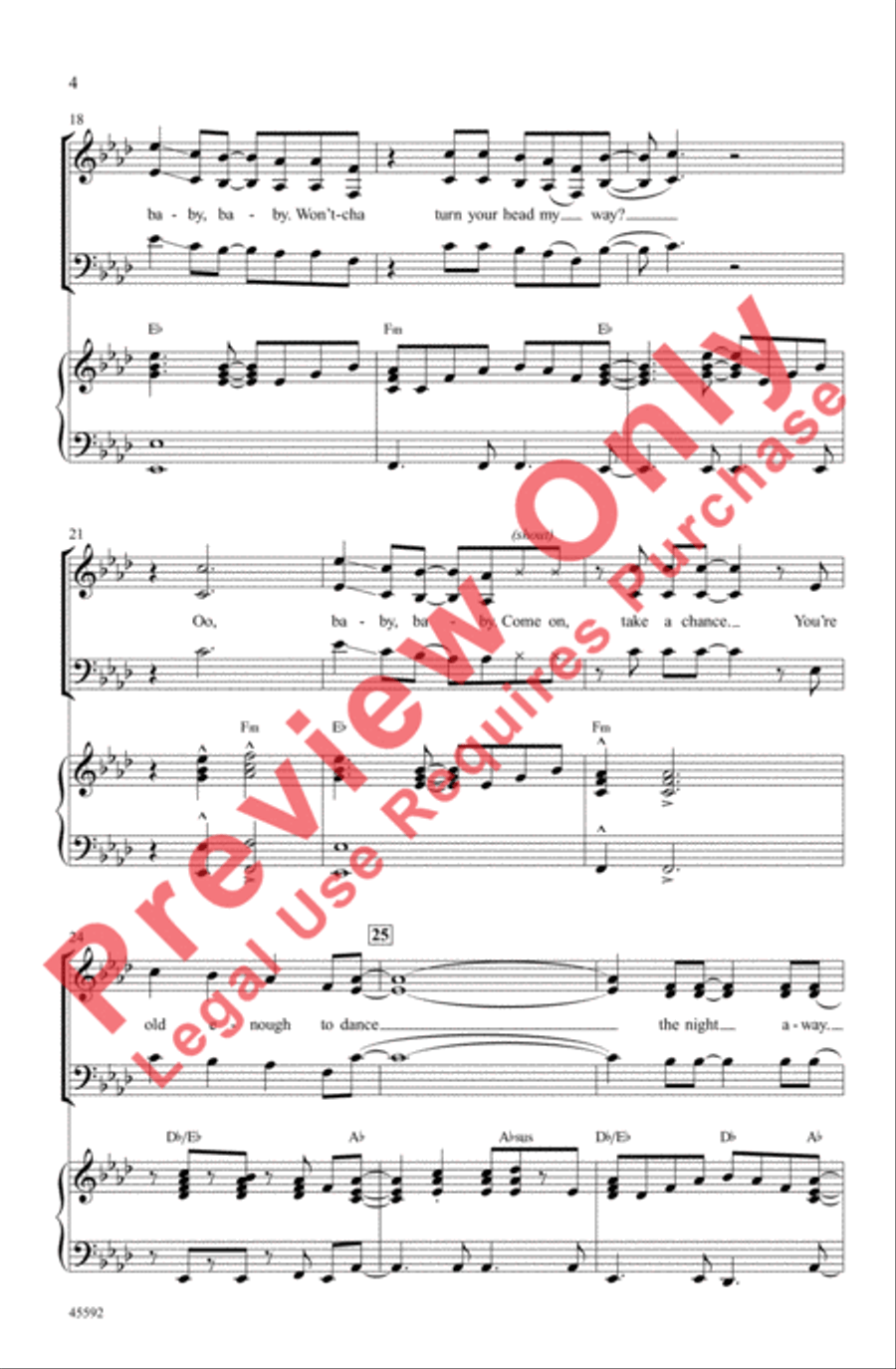 Dance the Night Away Dance the Night Away 3-Part scores gallery preview page 4