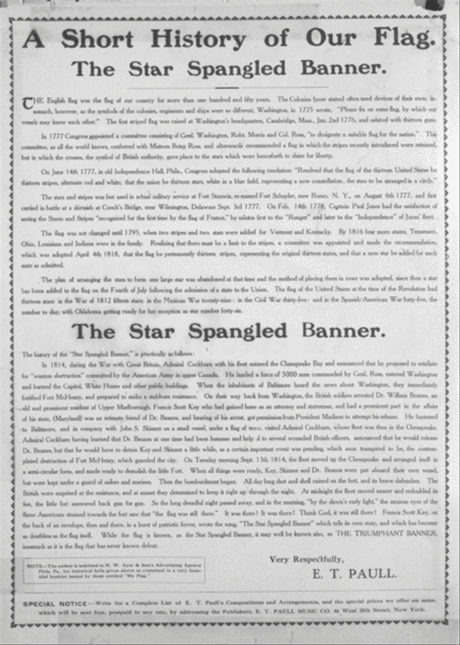 The Triumphant Banner. March Two-Step Piano Solo scores gallery preview page 1