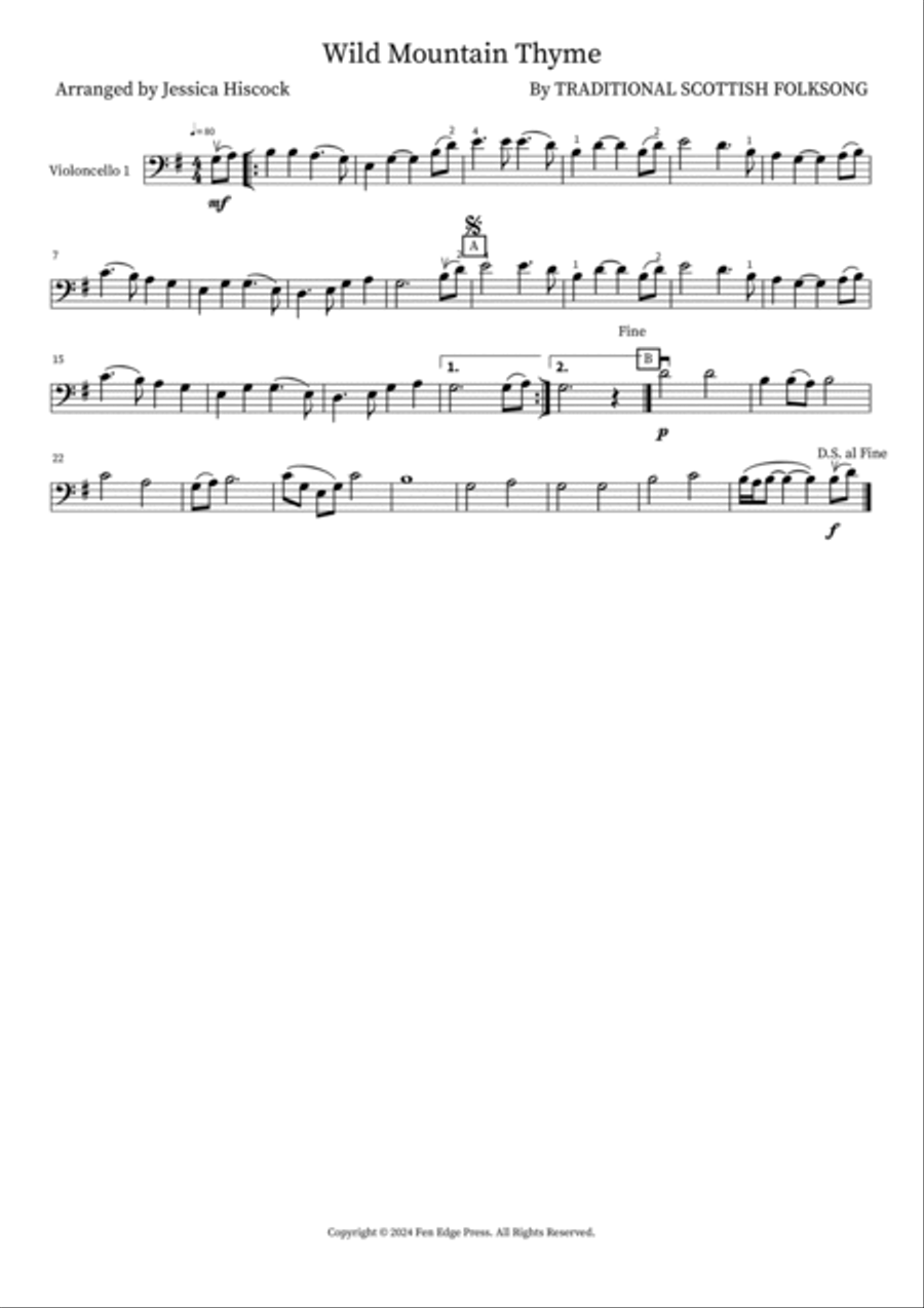 Wild Mountain Thyme School and Community scores gallery preview page 3