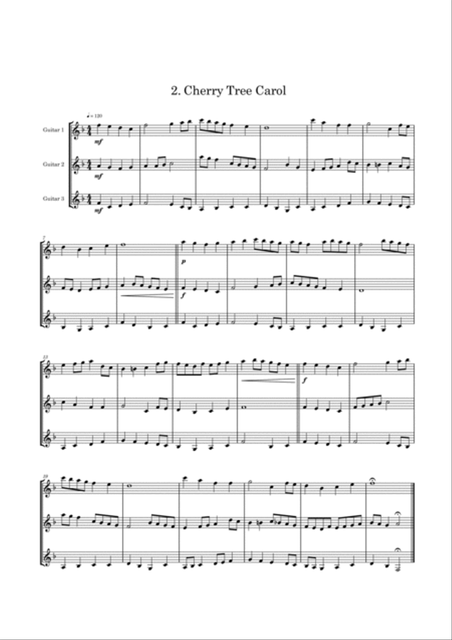 6 Christmas Crackers Volume 2 - 3 guitars/large ensemble Large Ensemble scores gallery preview page 6