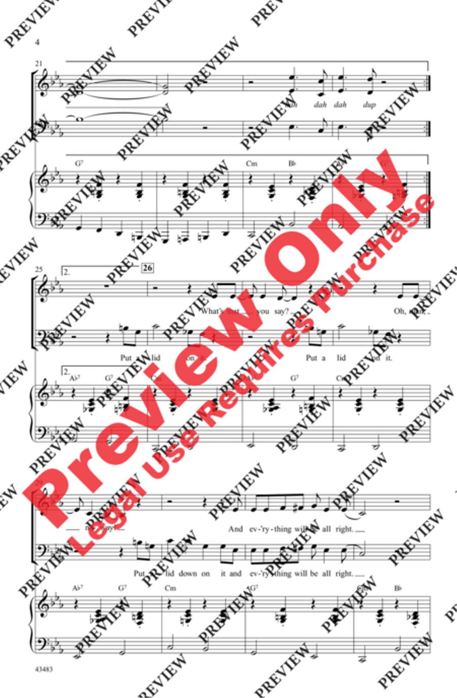 Put a Lid on It 3-Part scores gallery preview page 4