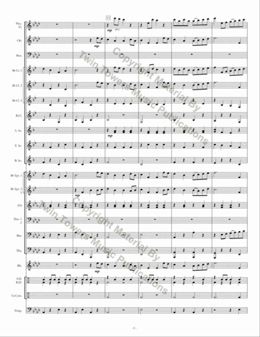 Fort Valley March Concert Band scores gallery preview page 6