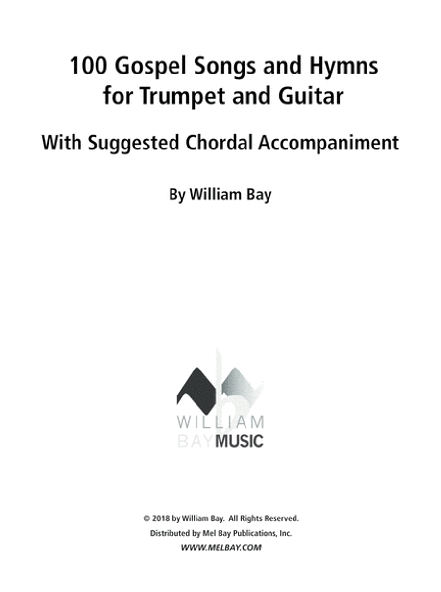 100 Gospel Songs and Hymns for Trumpet and Guitar Trumpet scores gallery preview page 2