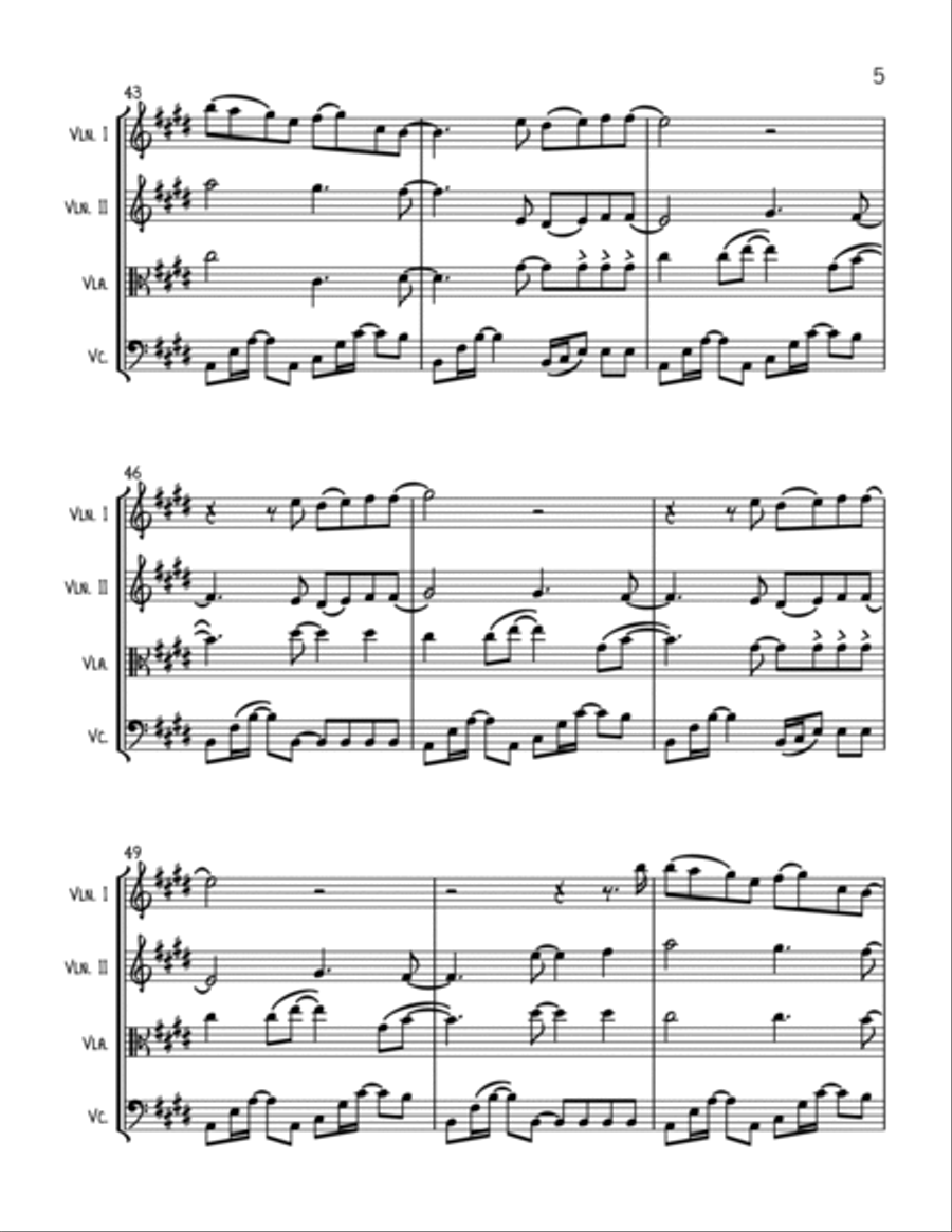 My Universe String Quartet scores gallery preview page 5