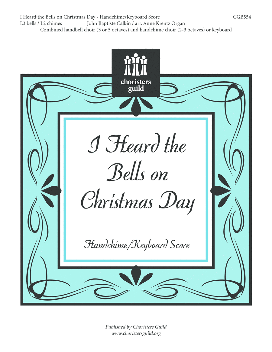 I Heard the Bells on Christmas Day (Handchime Score) Handbell Choir scores gallery preview page 1