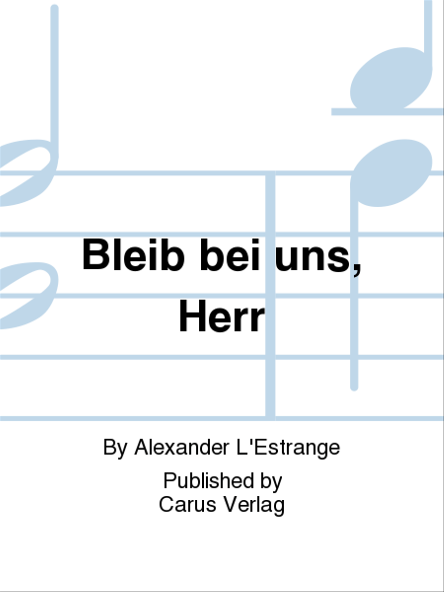 Stay with us (Bleib bei uns, Herr) SSA scores gallery preview page 1