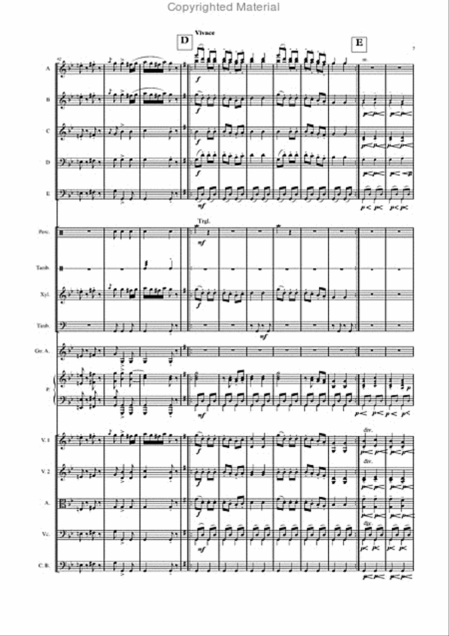 Danse hongroise n°5 Orchestra scores gallery preview page 8