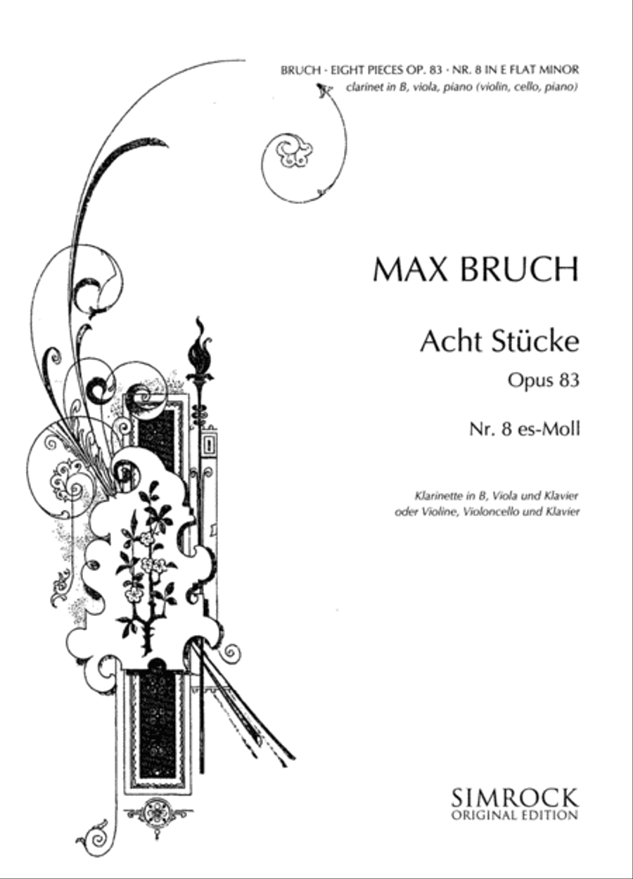 Eight Pieces, Op. 83 Clarinet scores gallery preview page 1