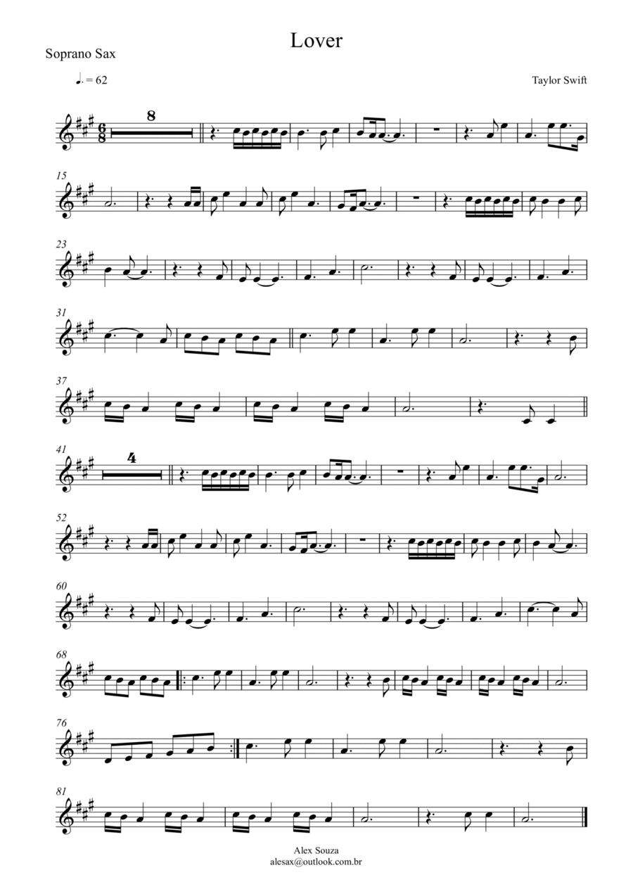 Lover Small Ensemble scores gallery preview page 1
