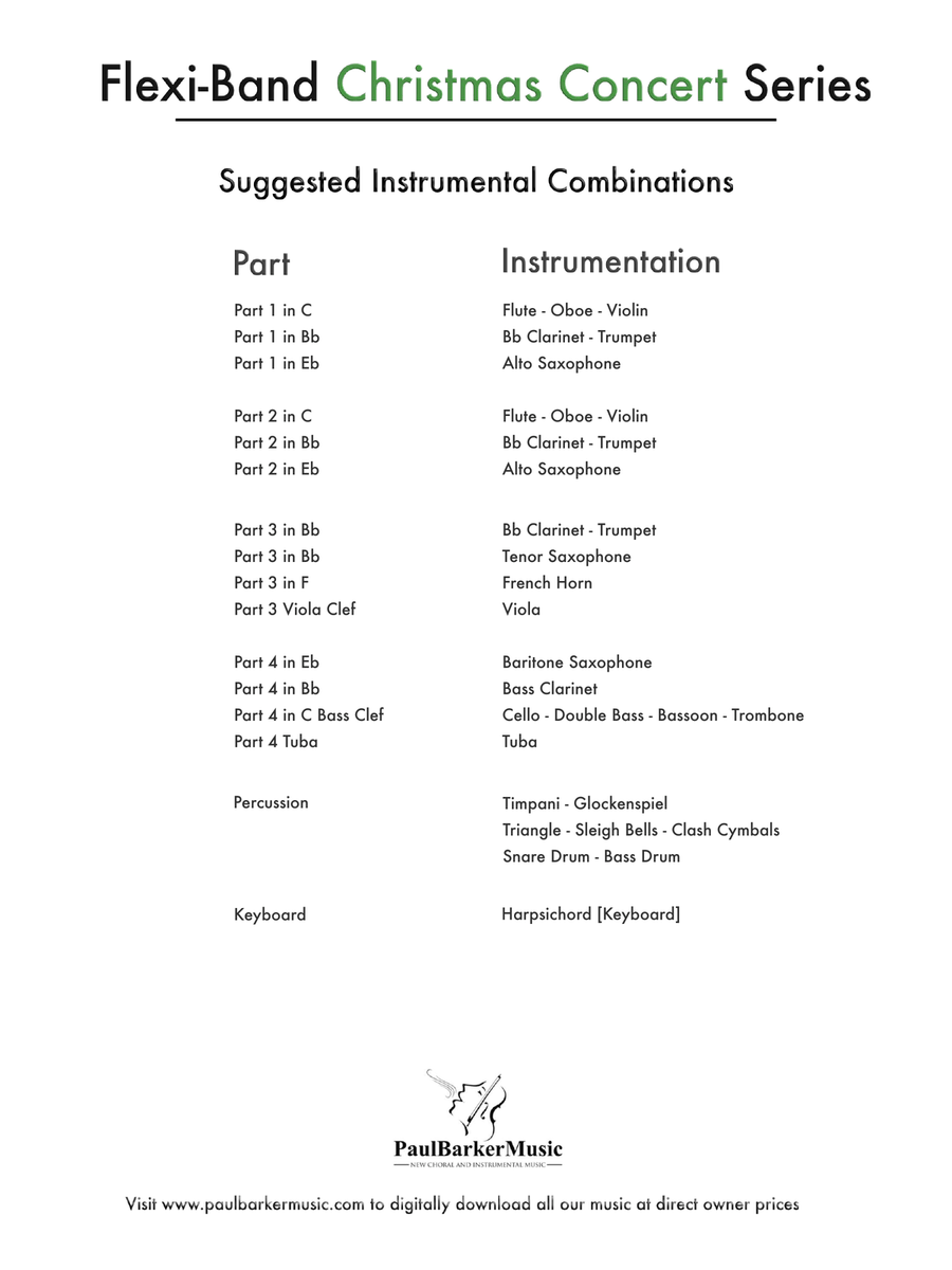 In Dulci Jubilo (Flexible Instrumentation) Concert Band scores gallery preview page 3