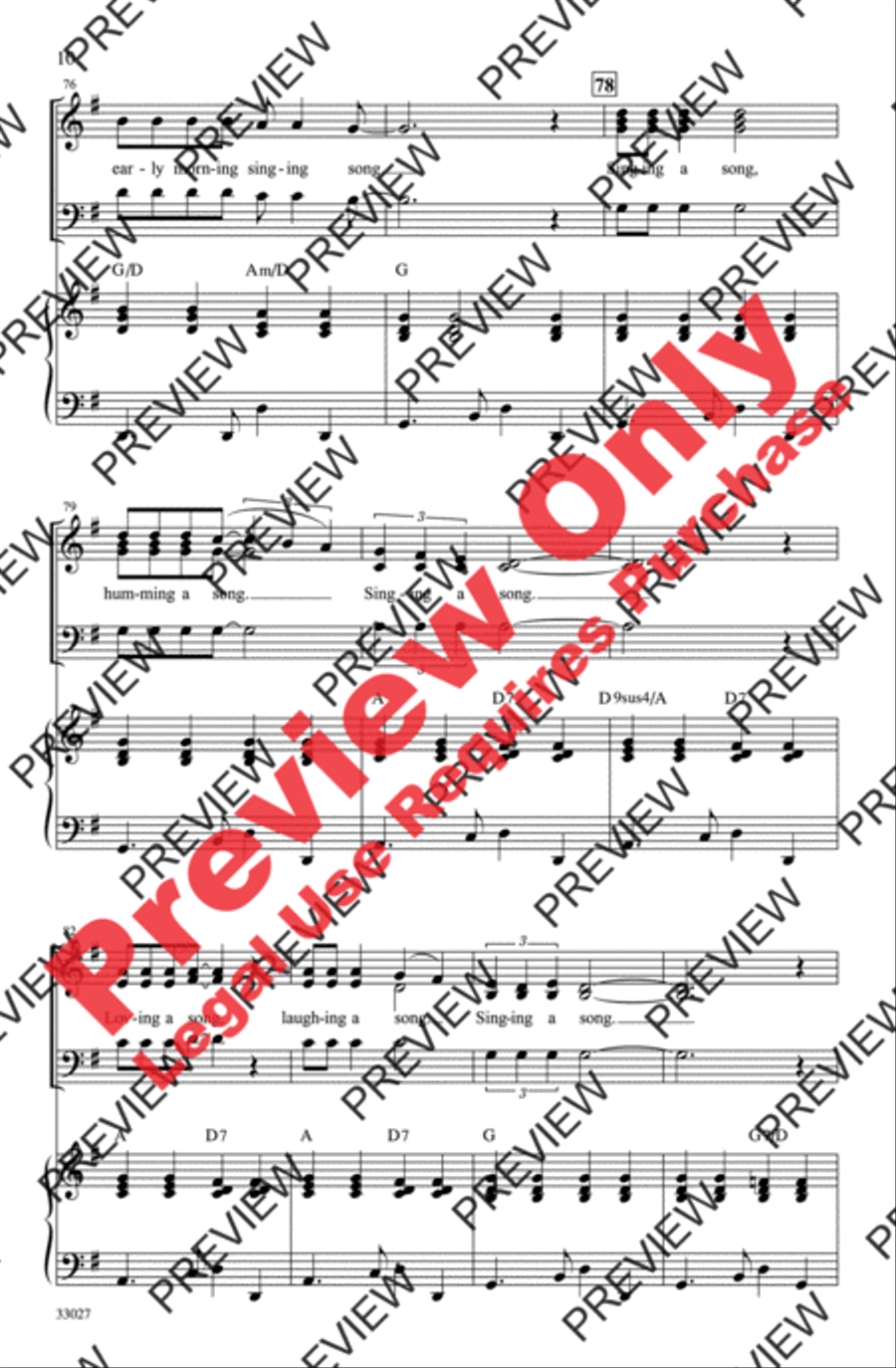 Hair: A Choral Medley 3-Part scores gallery preview page 10
