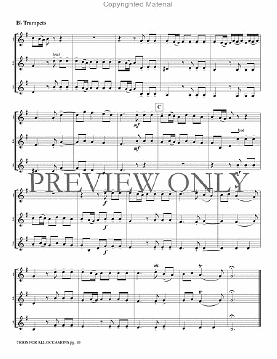 Trios for All Occasions Small Ensemble scores gallery preview page 11