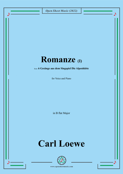 Loewe-Romanze(I),in B flat Major,for Voice and Piano