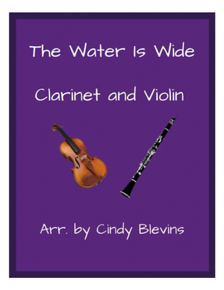 Book cover for The Water Is Wide, Clarinet and Violin
