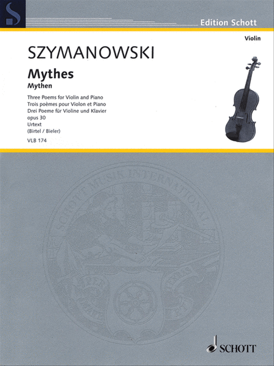 Mythes, Op. 30 Mythes, Op. 30 Violin Solo scores gallery preview page 1