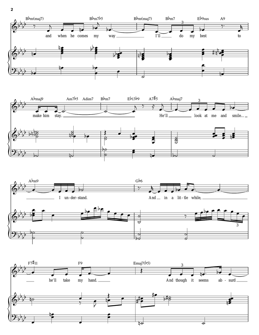 The Man I Love Piano, Vocal scores gallery preview page 2