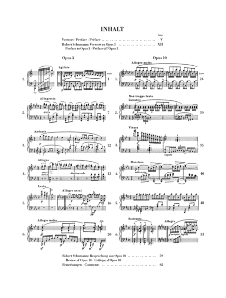 Paganini Studies, Op. 3 and Op. 10