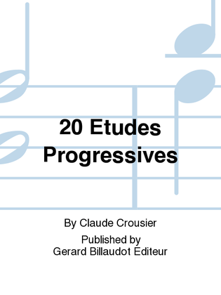 Book cover for 20 Etudes Progressives