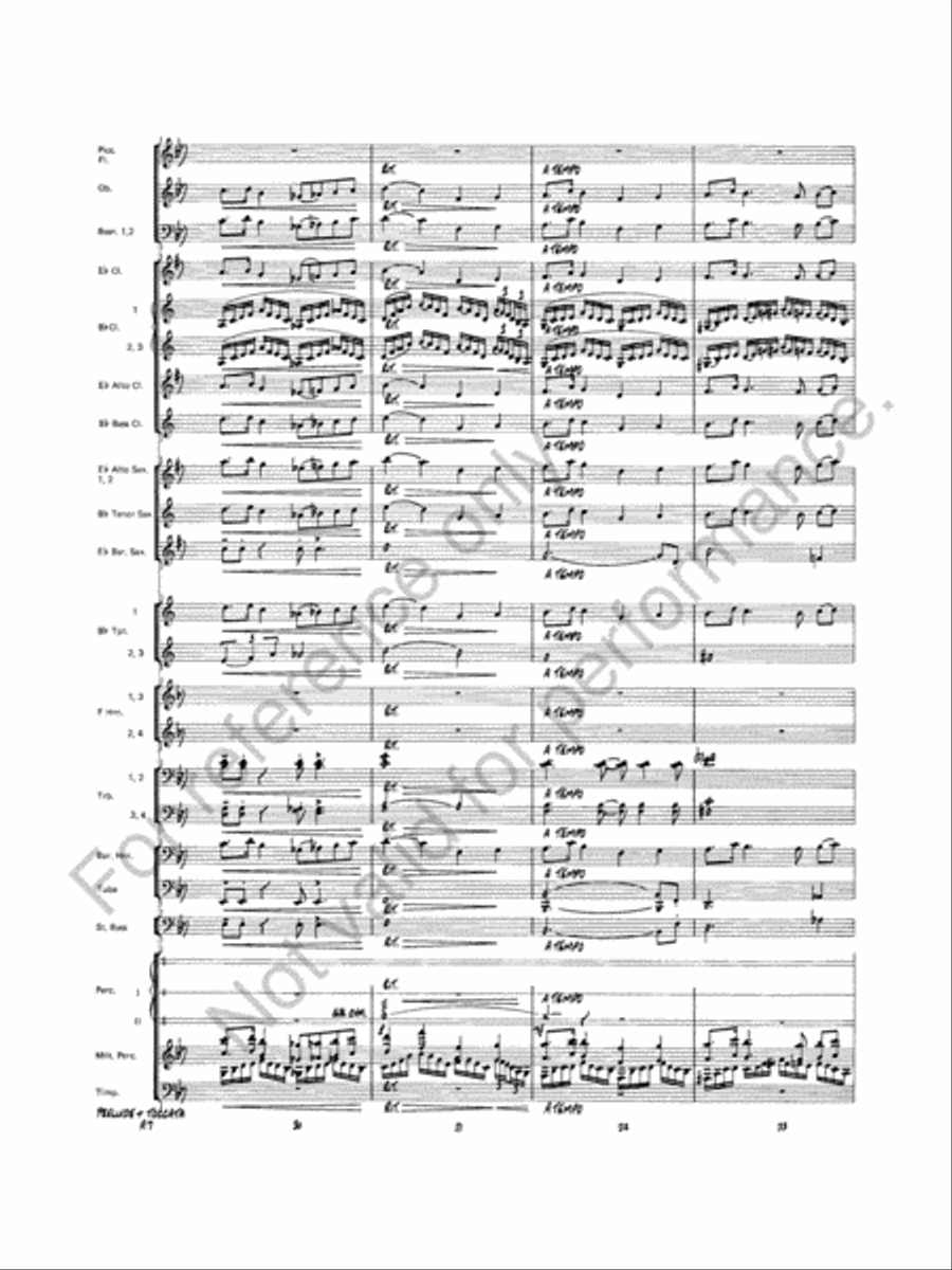 Prelude And Toccata Concert Band scores gallery preview page 8