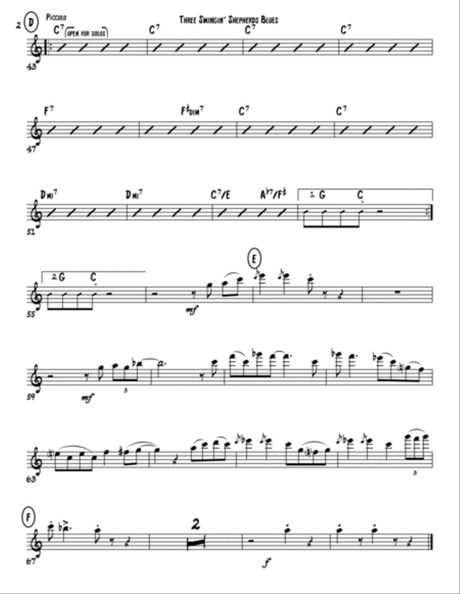 The Swingin' Shepherd Blues Jazz Ensemble scores gallery preview page 2