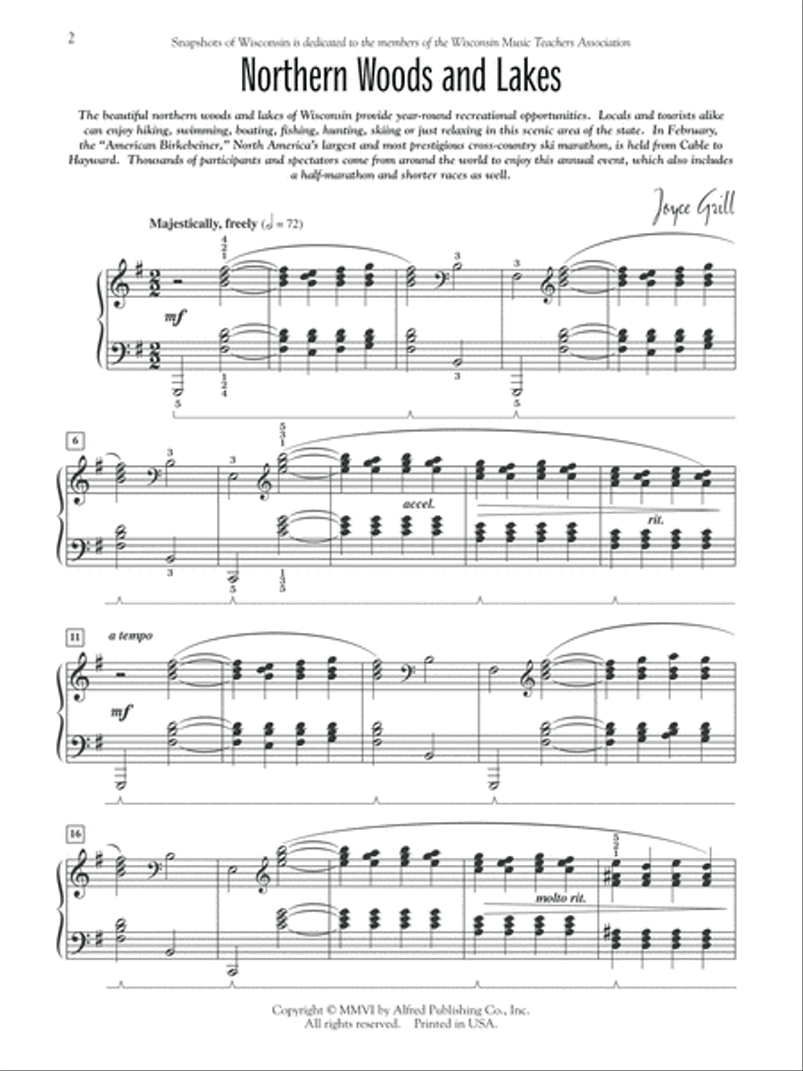 Snapshots of Wisconsin Snapshots of Wisconsin Piano Method scores gallery preview page 2