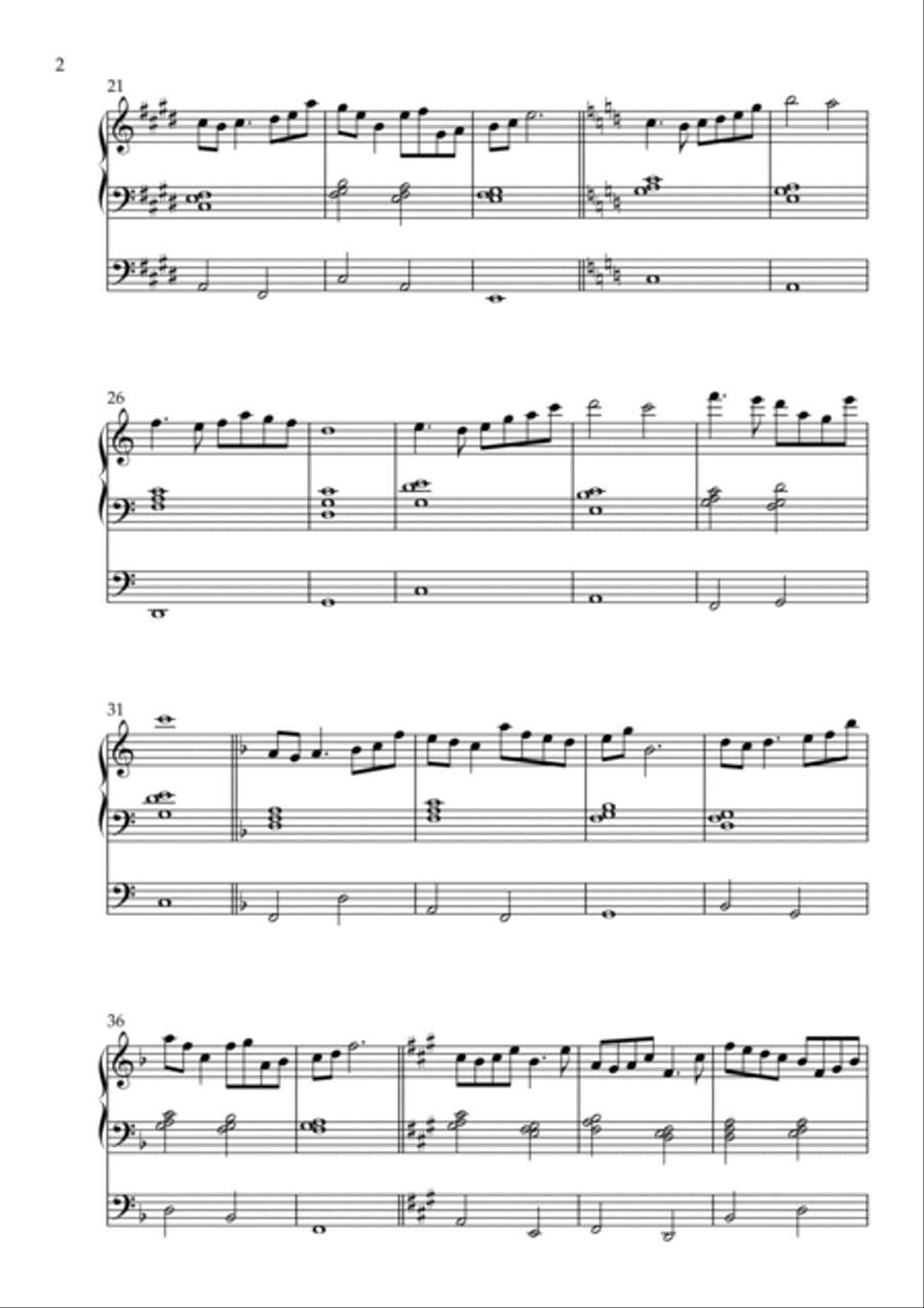 Walk With Me, Op. 108a (Organ Solo) by Vidas Pinkevicius (2022) Organ Solo scores gallery preview page 2