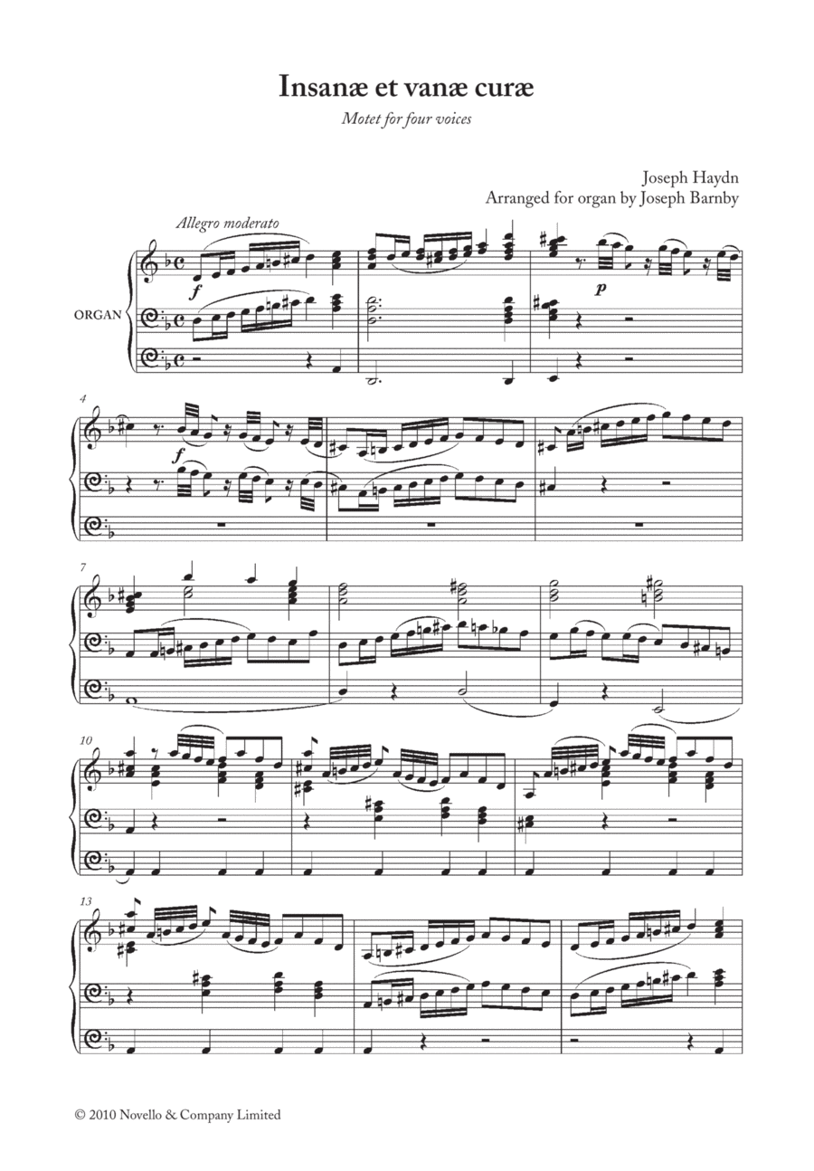 Insanae Et Vanae Curae Choir scores gallery preview page 1