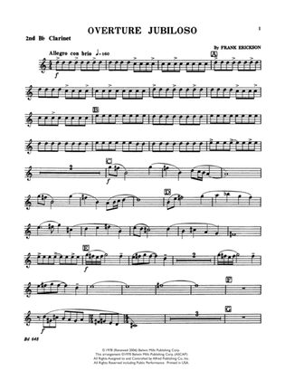 Overture Jubiloso: 2nd B-flat Clarinet