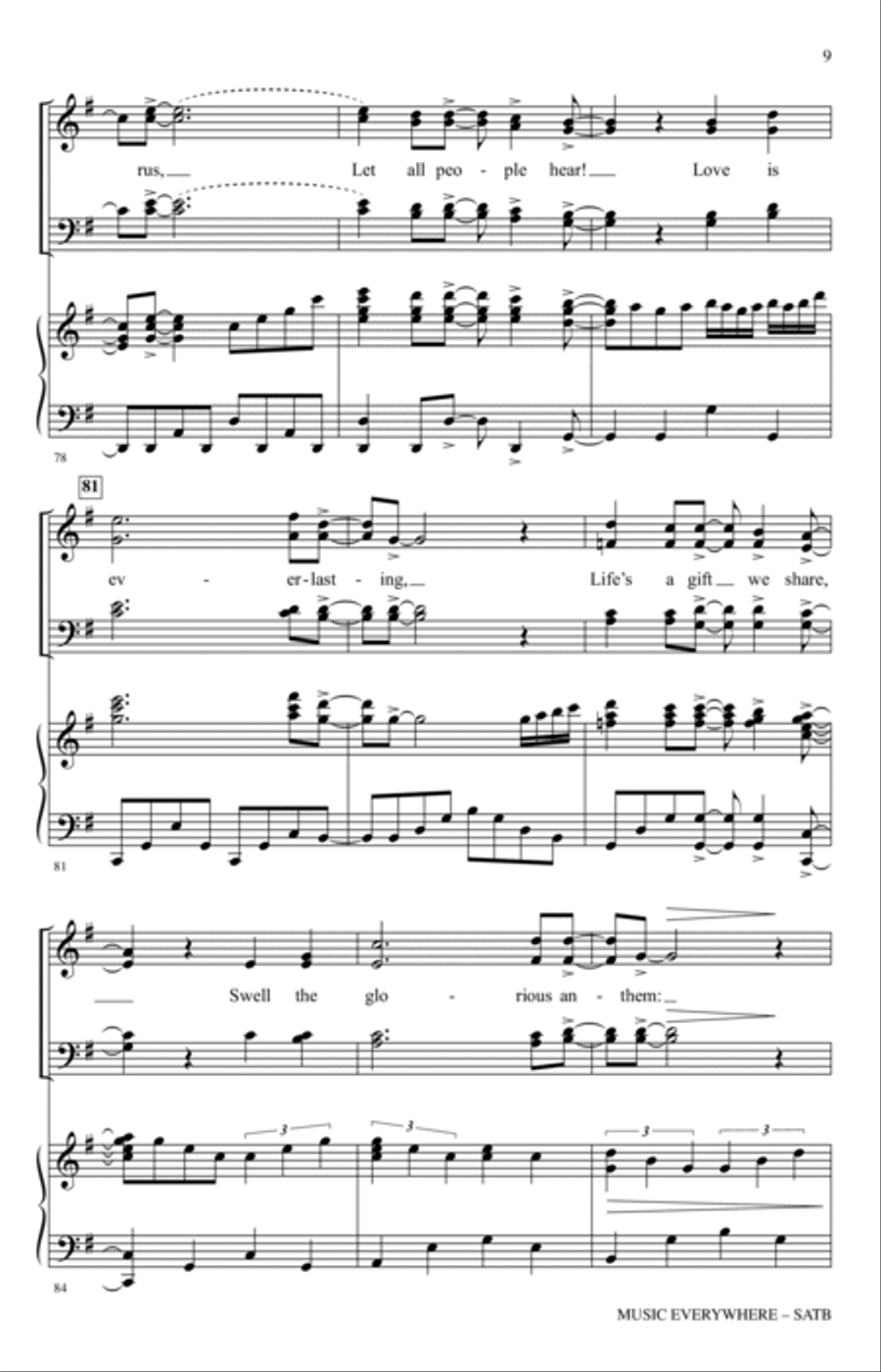 Music Everywhere 4-Part scores gallery preview page 8