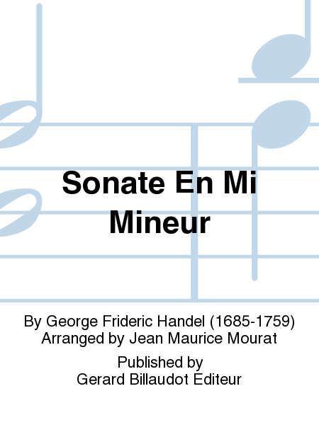 Sonate En Mi Mineur