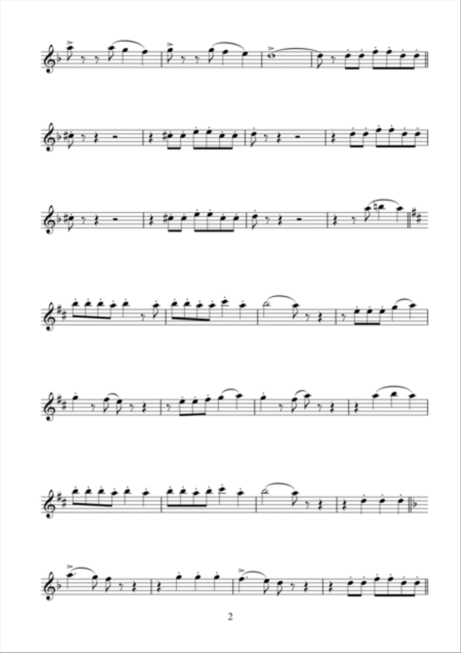 Guaglione Flute Solo scores gallery preview page 2