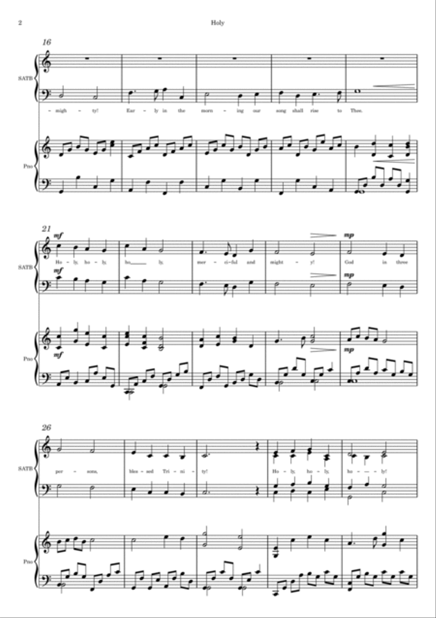 Holy 4-Part scores gallery preview page 2