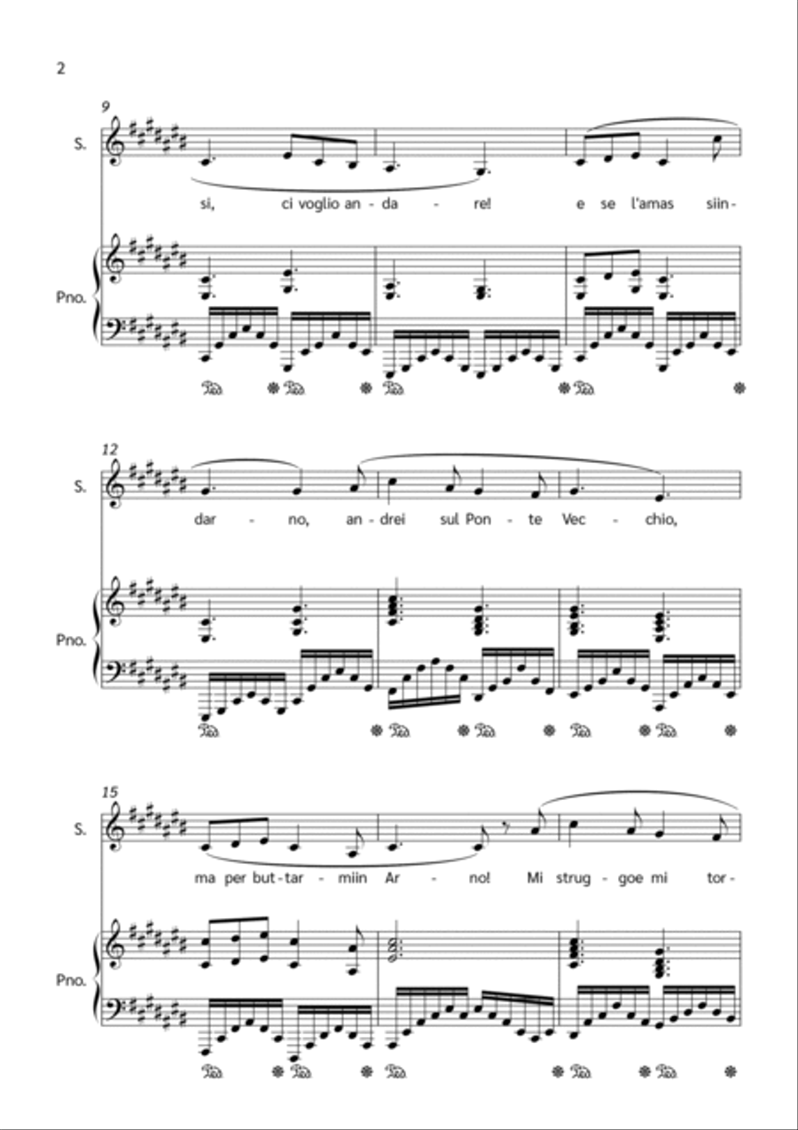 O Mio Babbino Caro Voice scores gallery preview page 2