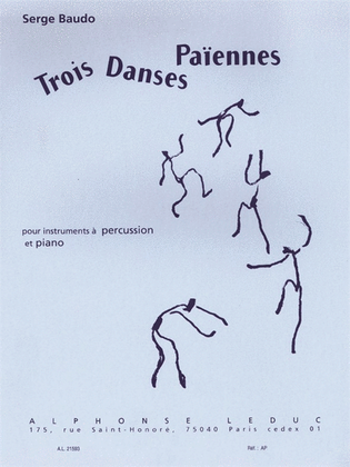 Book cover for Three Pagan Dances (drums And Piano)