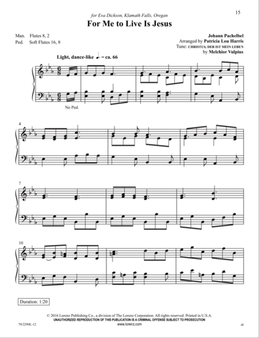 Easy Hymns for Organ Organ Solo scores gallery preview page 6