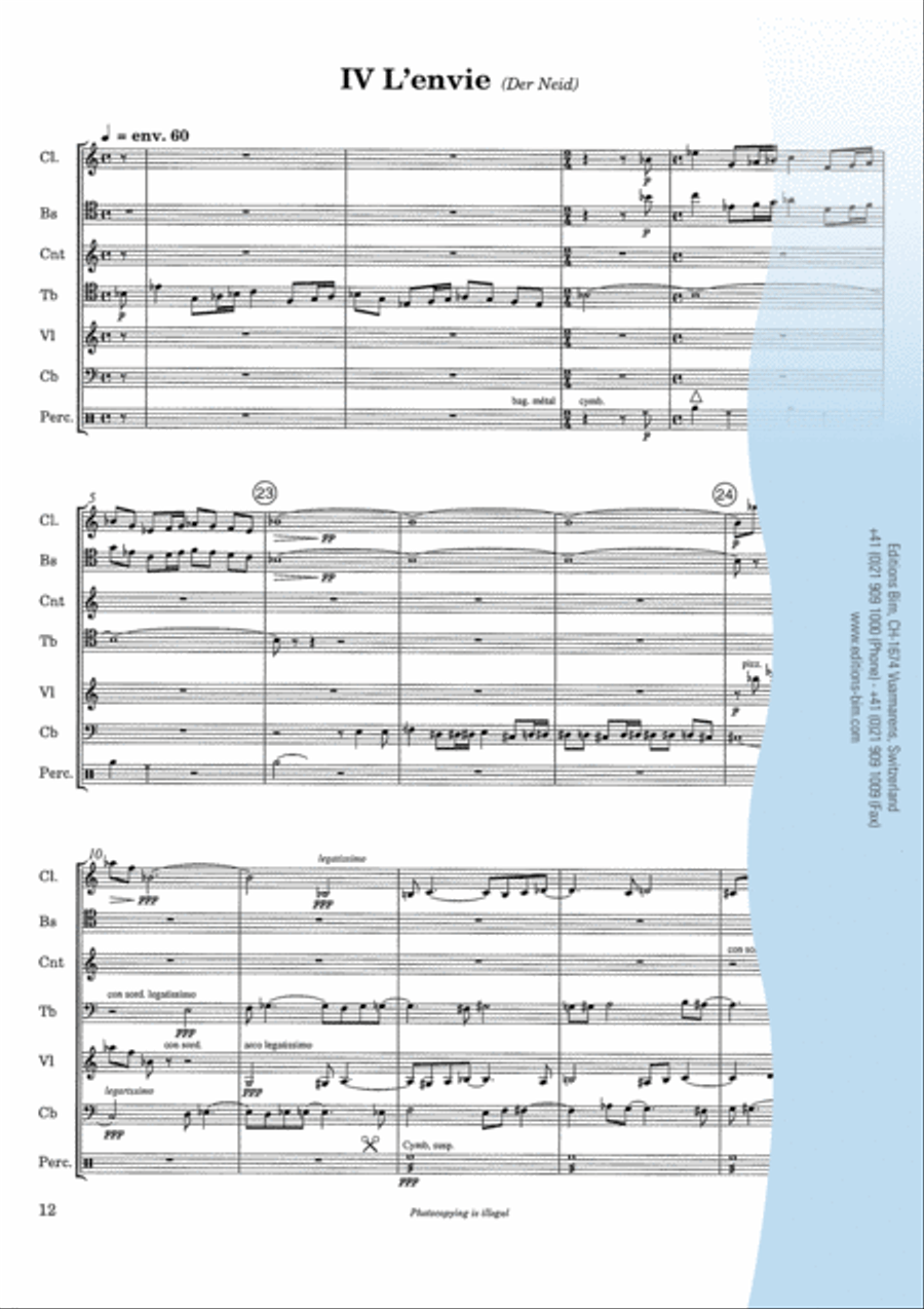 7 Péchés capitaux Bassoon scores gallery preview page 7