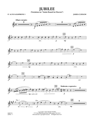 Jubilee (Variations On "Saints Bound for Heaven") - Eb Alto Saxophone 1