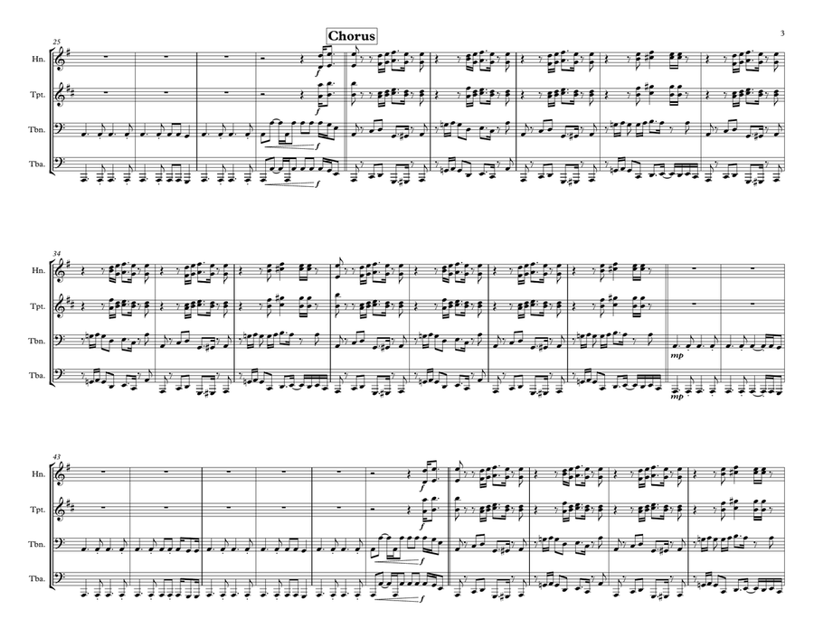 Brick House Brass Ensemble scores gallery preview page 3
