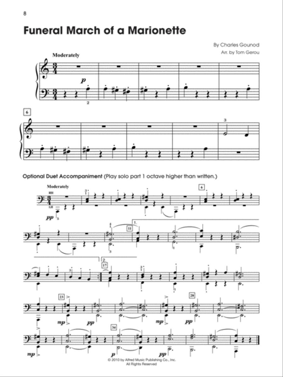 5 Finger Halloween Fun Easy Piano scores gallery preview page 4
