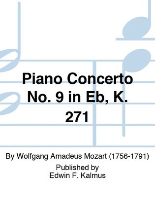 Book cover for Piano Concerto No. 9 in Eb, K. 271