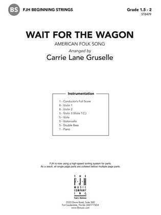 Book cover for Wait for the Wagon: Score