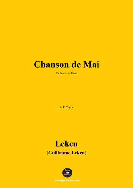 Lekeu-Chanson de Mai,in E Major