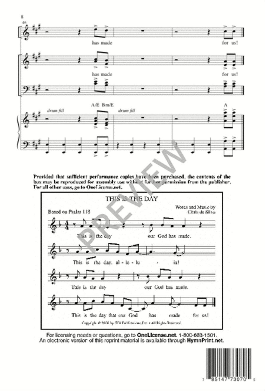 This Is the Day This Is the Day 4-Part scores gallery preview page 8