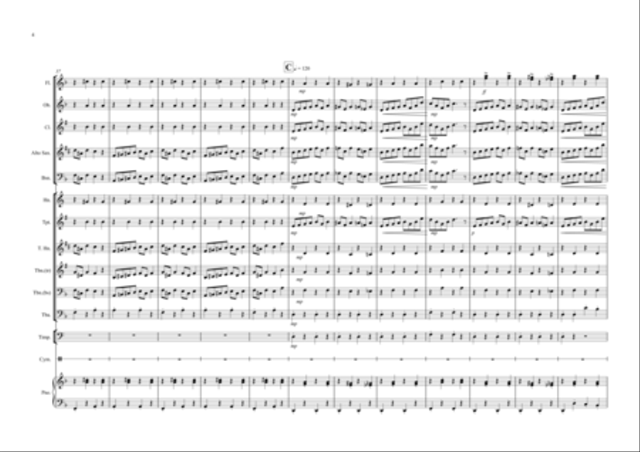 In the Hall of the Mountain King for School Wind Band Concert Band scores gallery preview page 4
