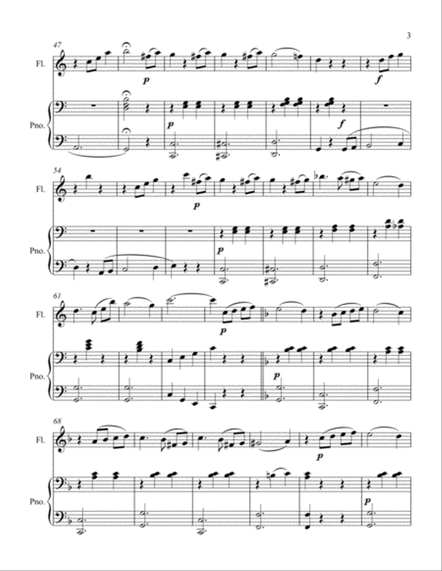 Twilight Dreams Flute Solo scores gallery preview page 3
