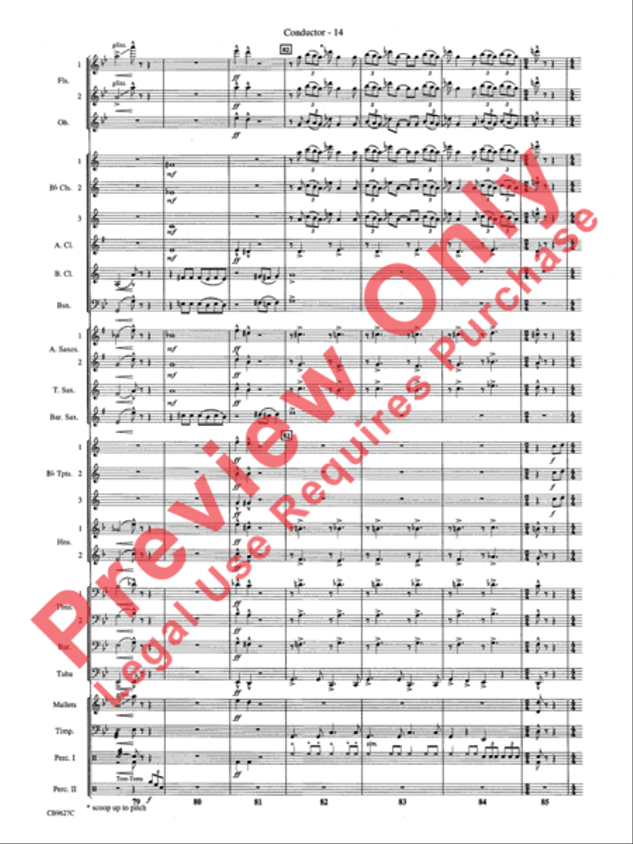 How the Grinch Stole Christmas Concert Band scores gallery preview page 17